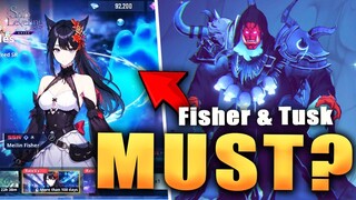 Should you SUMMON for SSR FISHER & SHOULD you UNLOCK/RANK UP SHADOW TUSK! (Solo Leveling Arise)