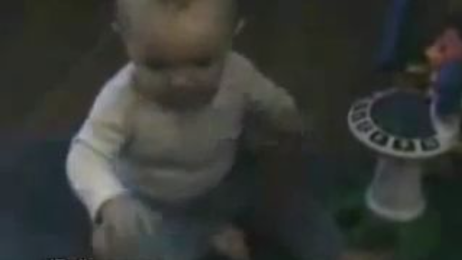 Baby Scared By His Own FART !!!