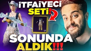 SONUNDA İTFAİYECİ SETİNİ ALDIM! SEVİNÇTEN ÇILDIRDIM! PUBG Mobile