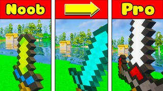 JAYGRAY CHẾ TẠO THÀNH CÔNG NHỮNG LOẠI VŨ KHÍ CỦA NOOB VÀ PRO SIÊU NGẦU TRONG MINECRAFT!!