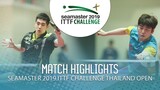 Cho Jaejun vs Seo Hyundeok | 2019 ITTF Challenge Thailand Open (1/4)