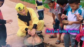 Ngộ Không TV - Lẩu Đầu Bát Giới Ngay Giữa Đường Đi Để Mời Fan Nhí Và Độ Lầy Phá Làng Phá Xóm