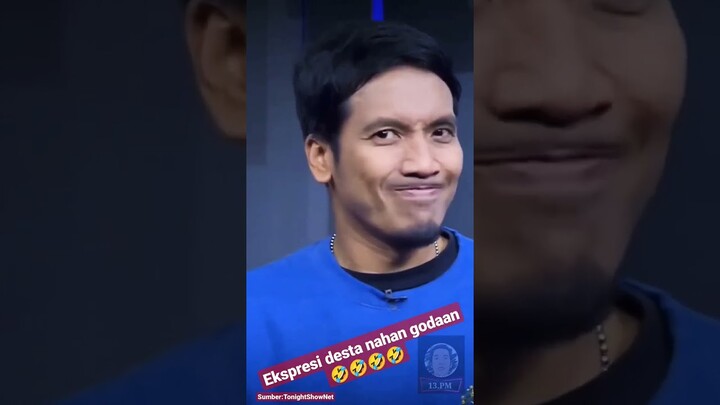 Ekspresi desta nahan godaan🤣🤣🤣🤣#tonightshow #nettv #tonightshownet #vindes #vincent #desta