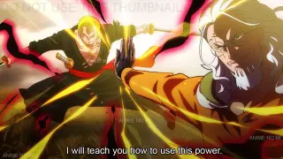 Rayleigh Teaches Zoro to Use Conqueror's Haki as a Swordsman - One Piece