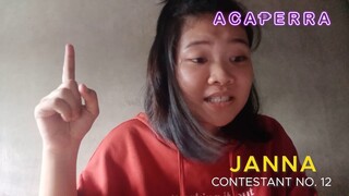 #12 JANNA BOBIS (Acaperra Week 8)