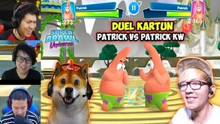 Reaksi Obit & Gamer Cupu Official Pertarungan Film Kartun Patrick Vs Patrick | Super Brawl Universe