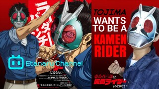 KAMEN RIDER ICHIGO HENSHIN POSE BY TOJIMA TANZABURO FROM TOJIMA WANTS TO BE A KAMEN RIDER ANIME