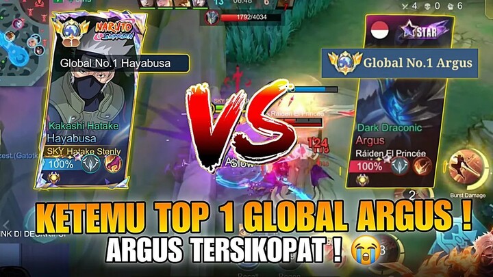 KETEMU TOP 1 GLOBAL ARGUS ! SIKOPAT BANGET CARA MAINNYA ! - MOBILE LEGENDS !