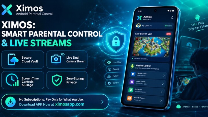 Ximos Parental Control App | Screen Cast, Camera Access, And So more features