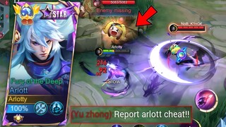 THIS YU ZHONG WAS ANGRY AFTER I DID THIS COMBO!! | ARLOTT VS YU ZHONG - MLBB