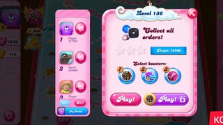 CANDY CRUSH SAGA LEVEL 136 (NEW VERSION)