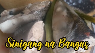 Nakakabusog tong SINIGANG NA BANGUS #cooking #pinoyfood #yummy #recipe #food #eat #dinner#seafoods