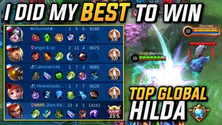 I DID MY VERY BEST TO WIN THIS GAME | TOP GLOBAL HILDA SOLO RANK | SUPER INTENSE GAME!!