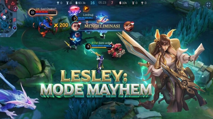 Lesley Mode Mayhem Ulti layaknya roket | MLBB MOBILE LEGEND