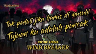 WIND BREAKER review anime[tujuanku adalah puncak][tak peduli jika harus di musuhi]