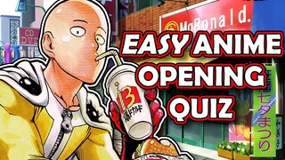 Anime Opening Quiz | Easy (60 Openings w/ Video)