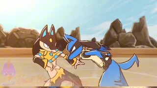 Outrageous doujinshi Pokémon vs. the mythical beast Palu