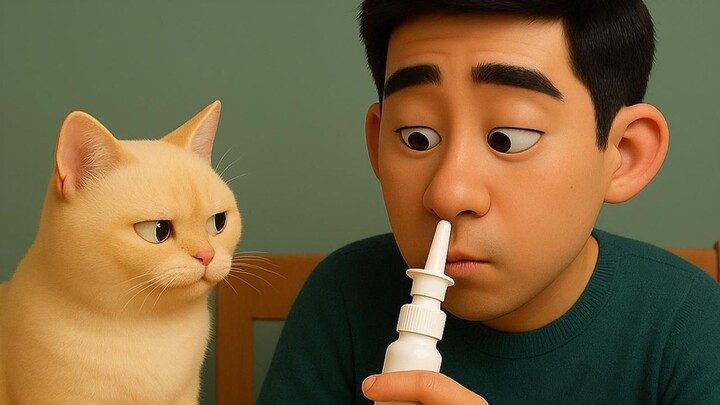 Are you restricted to mouth breathing? Why do you have a blocked nose?