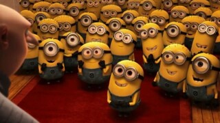 Minion pun meminta ciuman selamat malam, tapi Gru menolak dan langsung menangis