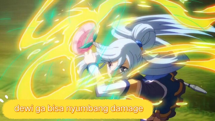 #KompetisiKreasiUnggahan4 , dewi ini tetep ga bisa nyumbang damage ke kodok raksasa