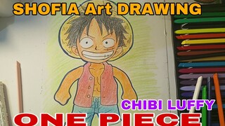 menggambar  luffy one piece