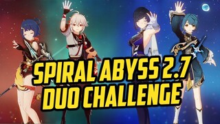 F2P Build: KAZUHA & YELAN DUO Team Challenge - Spiral Abyss 2.7 | 4 STAR WEAPON