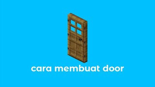 ini video cara bikin pintu di minecraft