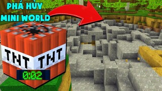 MINI GAME: CUỘC THI PHÁ HỦY MINI WORLD ** THỬ THÁCH T GAMING VÀ NOOB TEAM PHÁ HỦY MỌI THỨ BẰNG TNT ?