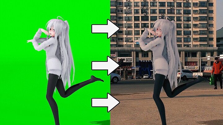 [Breaking the Dimension Wall MMD] Will it be dangerous if Ruyin runs into reality? [The first part o