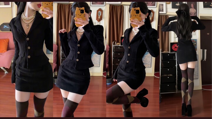 أحب جميع أنواع الجوارب الطويلة