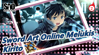 [Sword Art Online / Salin Lukisan] Tutorial Melukis Penggemar Kirito/Mulai Melukis Dari 1 Kotak_2