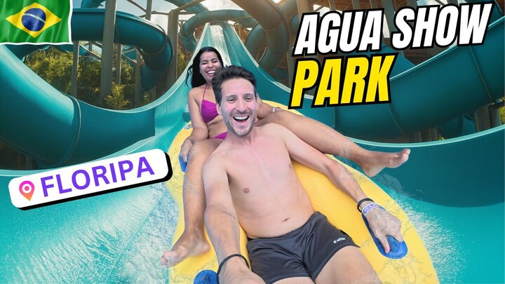 El parque acuático más grande de Florianópolis, Brasil