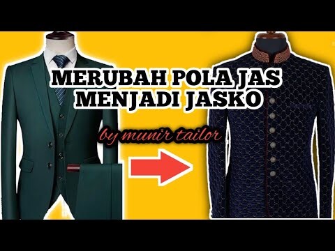 cara membuat pola jasko menggunakan pola dasar jas || munir tailor