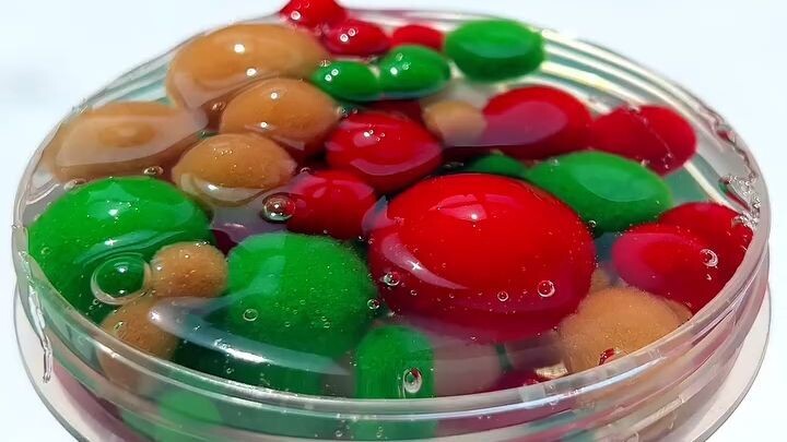 Christmas slime amazing video