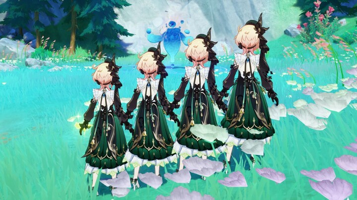 [Genshin Impact] Vivienne: I’m water.   Emile: I’m grass.