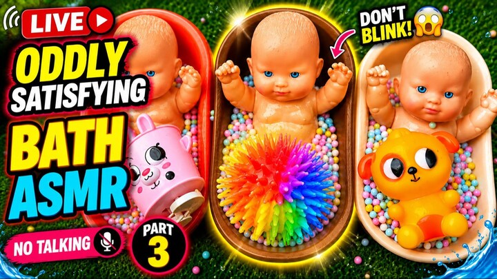 Hypnotic Baby Bath ASMR 🌈 Color Balls That Feel So Good and satisfying.