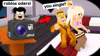 Spying on ROBLOX ODERS inside a SECRET CLUB!