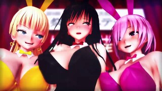 【MMD】GhostlyBunnyDance of 3 Bunny Girls