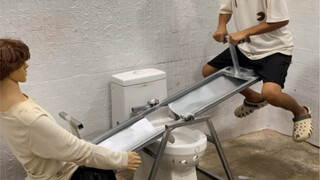 Invention: Seesaw-Assisted Toilet