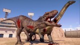 INDOMINUS REX vs 6x SAUROPODS IN SAN DIEGO ARENA  - Jurassic World Evolution 2