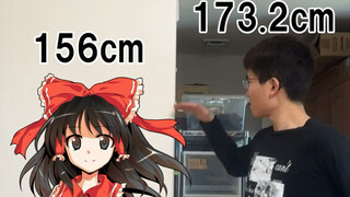 東方各角色的现实身高比对……