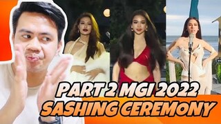 ATEBANG REACTION | MISS GRAND INTERNATIONAL 2022 SASHING CEREMONY PART 2 #mgi2022