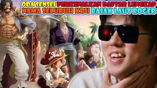 AKHIRNYA TERUNGKAP, Eiichiro Oda Sensei Perkenalkan Identitas Seluruh Anggota Bajak Laut Roger