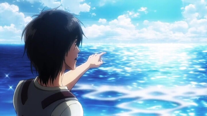 [ Attack on Titan ] S3 Chapter 22 Ending Look at the Sea: Allen: Can we be free if we kill all the enemies on the opposite side?