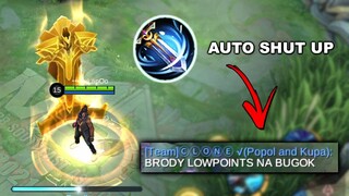 HOW TO SHUT UP TRANSTALKER TEAMMATES USING BRODY | MOBILE LEGENDS