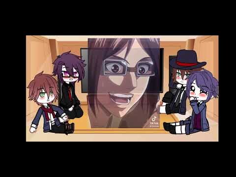 diabolik lovers react to reiji future wife as hange zoe and reiji as levi (levihan😮✨)