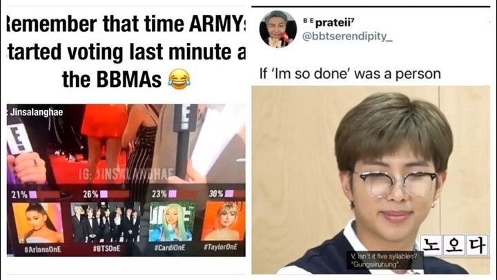 BTS meme tweets that defines LMFAO