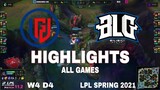 Highlight LGD vs BLG (All Game) LPL Mùa Xuân 2021 | LPL Spring 2021 | LGD Gaming vs Bilibili Gaming