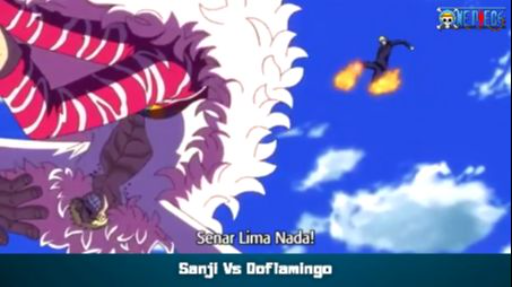 Pertarungan Sanji VS Doflamingo