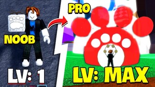 Zeno Thử Thách 100 Ngày Thức Tỉnh Trái Paw V2, Hóa Đầu Gấu Blox Fruit (Level 1 to max in roblox)